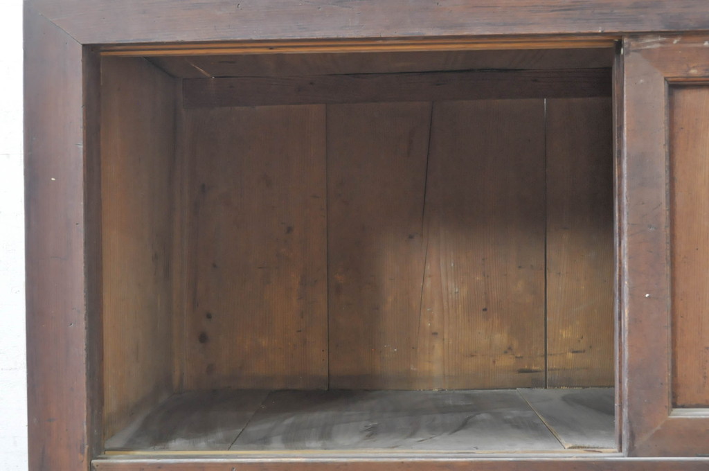 アンティーク家具　前面ケヤキ材・ヒノキ材　四尺水屋箪笥サイドボード(テレビ台)(R-036358)