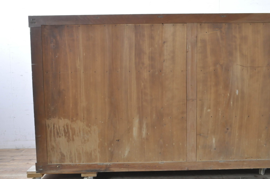 アンティーク家具　和製アンティーク　六尺　収納箪笥サイドボード(夜具箪笥、時代箪笥、和タンス、水屋箪笥)(R-036629)