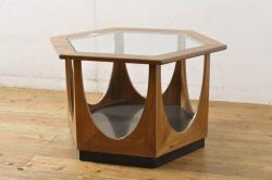 和製ビンテージ　品のある佇まいが魅力の彫刻入り電話台(サイドテーブル、花台、引き出し、ヴィンテージ)(R-071459)