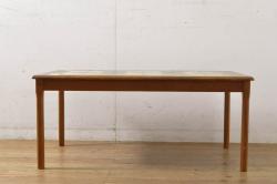 中古　短期展示美品　ヤクモ家具製作所　ラウンドテーブル(Type A)　オーク材　ナチュラルな風合いが優しい印象のダイニングテーブル(2人掛け、4人掛け、食卓、丸テーブル、店舗什器)(R-066648)