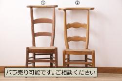 ペイント家具　棚付き　インテリアの差し色にもおすすめの木製チェア(キッズチェア・椅子)