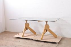 中古　美品　DREXEL HERITAGE(ドレクセルヘリテイジ)　格納式天板付きのクラシカルなサイドテーブル(コーヒーテーブル、エンドテーブル)(R-057048)