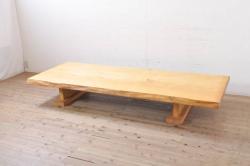 和製ビンテージ　アンティーク風なつくりがかわいらしい手造りテーブル(ダイニングテーブル、作業台、ヴィンテージ)(R-052862)