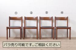 中古　希少　絶版品　北海道民芸家具　在宅ワーク用にもオススメのキャスター付きデスクチェア(回転イス、椅子、アームチェア、板座チェア、キャプテンチェア)(R-069818)