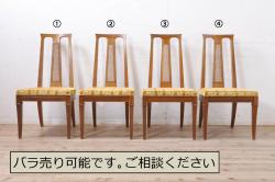 和製ビンテージ　希少な絶版品　北海道民芸家具　シンプルな佇まいがお部屋に取り入れやすい板座のスツール2脚セット(花台、サイドテーブル、飾り台、ヴィンテージ)(R-059088)