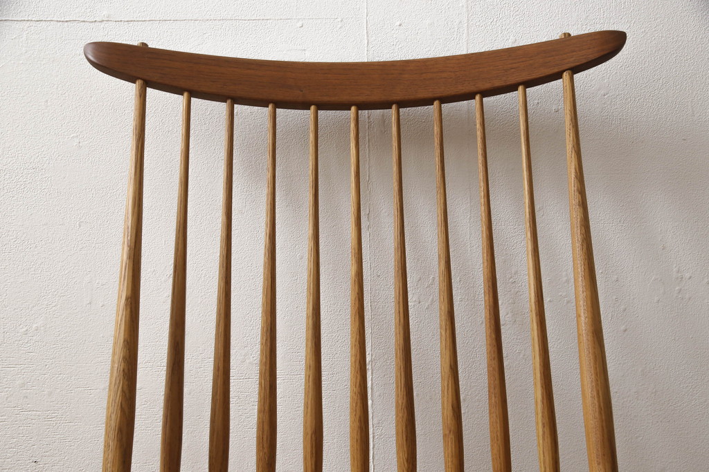 和製ヴィンテージ　ジョージナカシマ　桜製作所　モダンに洗練されたラウンジチェア(イス、椅子、板座チェア、ビンテージ)(R-058616)