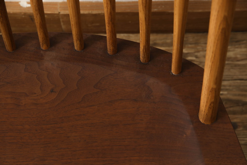 和製ヴィンテージ　ジョージナカシマ　桜製作所　モダンに洗練されたラウンジチェア(イス、椅子、板座チェア、ビンテージ)(R-058617)