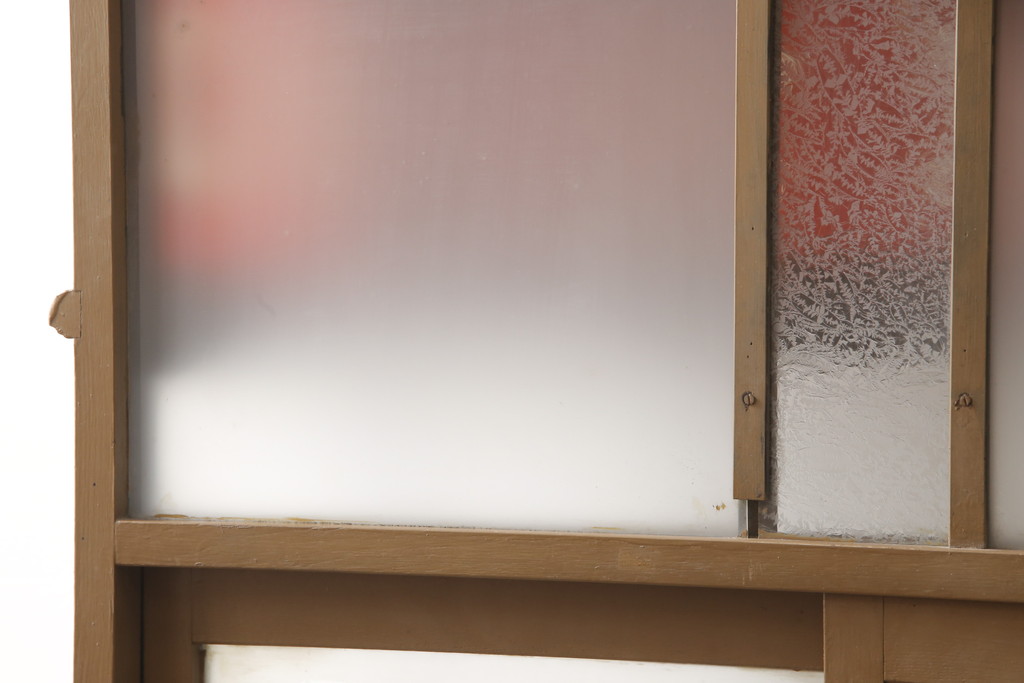 和製アンティーク　タイル貼りの土台付き　懐かしさ漂うタバコ屋のガラスケース(ショーケース、陳列棚、店舗什器、たばこ、煙草)(R-054540)