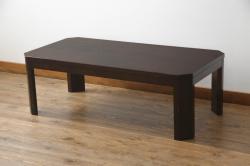 和製ビンテージ　シャビーなアイアンフレームのラウンド型ローテーブル(丸テーブル、センターテーブル、ガーデンテーブル、ヴィンテージ)(R-056984)