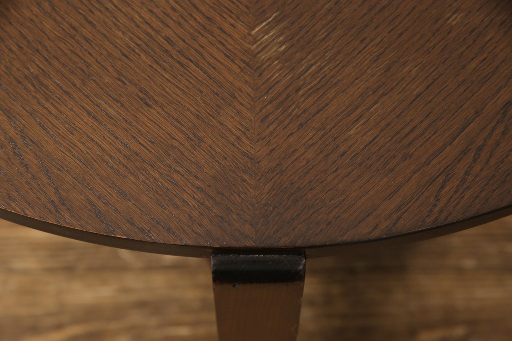 和製ビンテージ　半円形のデザインがユニーク!!モダンな佇まいのサイドテーブル(コンソールテーブル、ヴィンテージ)(R-056744)