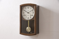 和製ビンテージ　TRADE(S)MARK　精工舎(SEIKOSHA、セイコー)　電池式　どこか懐かしさを感じる掛け時計(柱時計、古時計、ヴィンテージ)(R-054871)