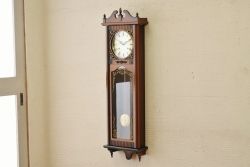 アンティーク雑貨　中古　シチズン製機械式柱時計(掛け時計、ボンボン時計)