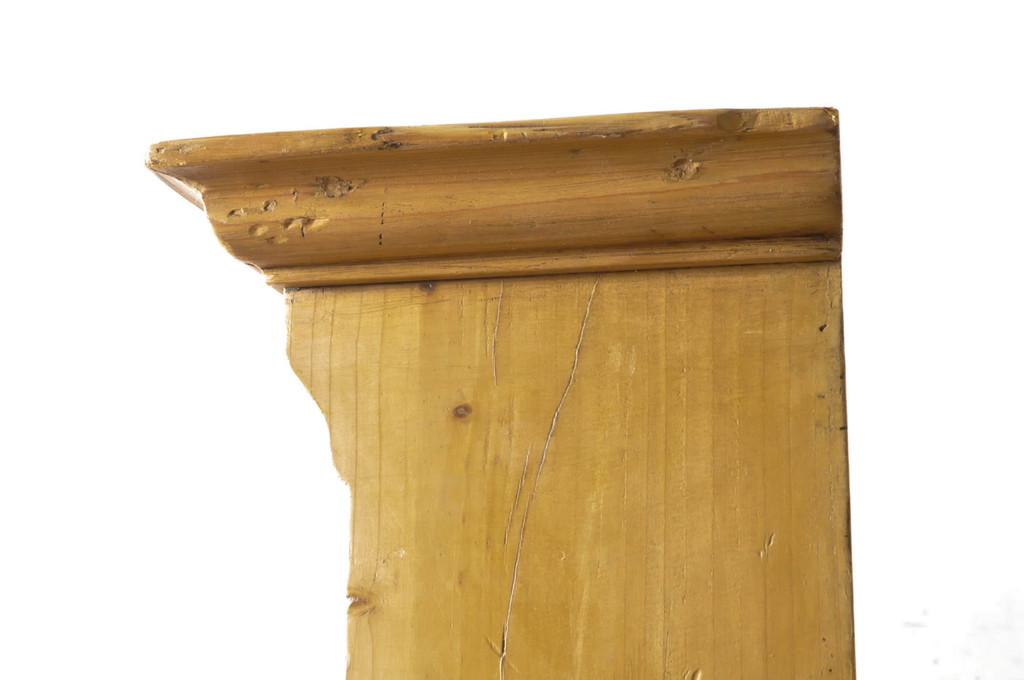 フランスアンティーク　オールドパイン材　見せる収納を楽しめるカップボード(食器棚、戸棚、収納棚、飾り棚、キャビネット)(R-064219)