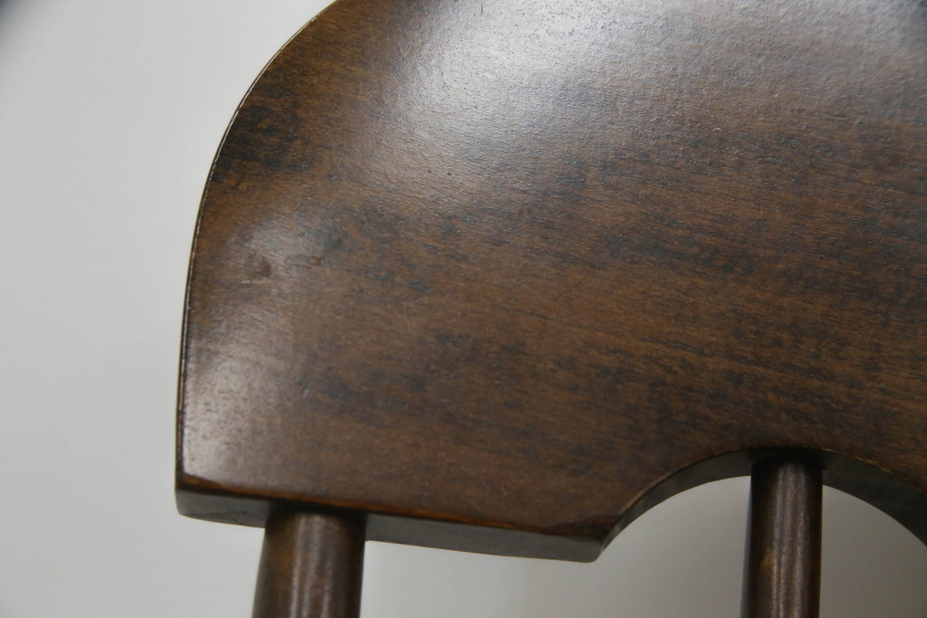 和製ビンテージ　柏木工(かしわ木工)　ゆったりとしたくつろぎの時間におすすめなロッキングチェア(アームチェア、板座チェア、揺り椅子、いす、イス、ヴィンテージ)(R-068617)