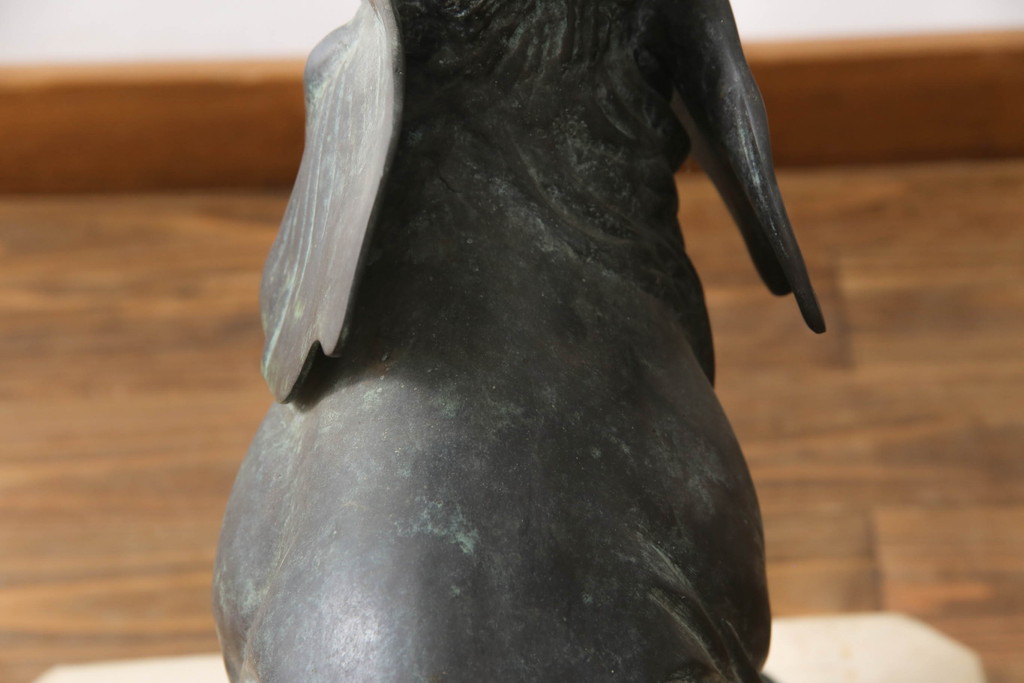 MAITLAND SMITH(メートランドスミス)　ブロンズ　ゾウ　上品ながらも迫力のある躍動感が魅力的な水鉢(象、水盤、花器、ブロンズ像、オブジェ、置物)(R-071500)