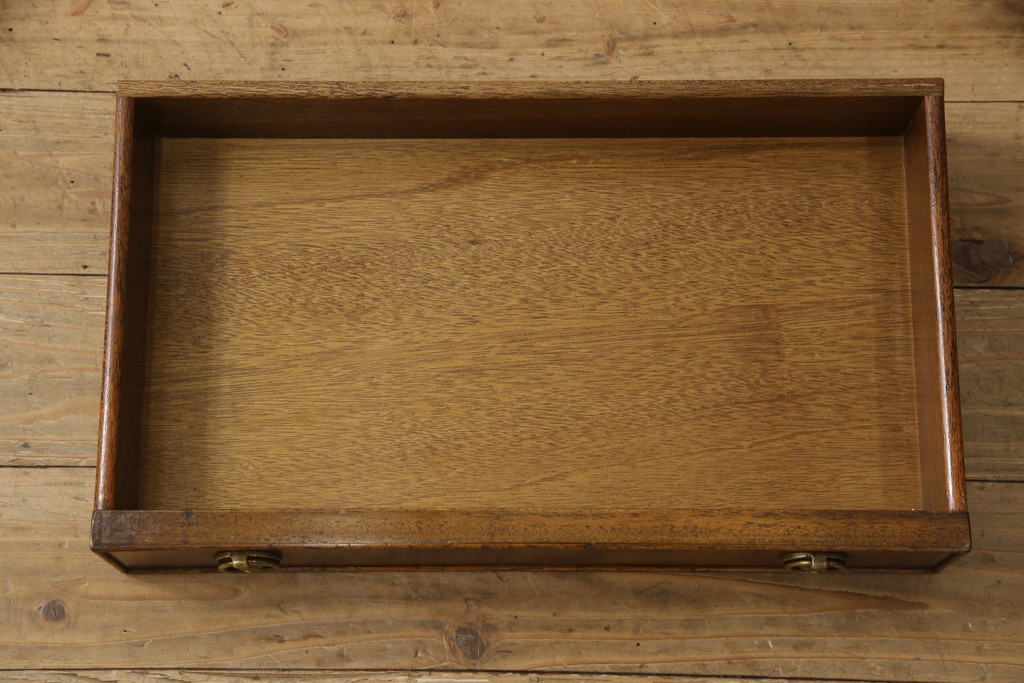 イギリスアンティーク　マホガニー材　小物収納に便利な引き出し付きサイドキャビネット(サイドテーブル、ナイトテーブル、電話台)(R-063338)