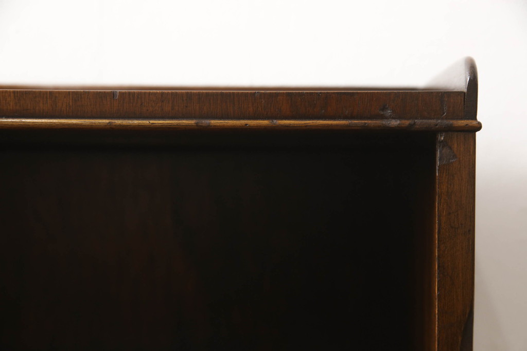 イギリスアンティーク　マホガニー材　小物収納に便利な引き出し付きサイドキャビネット(サイドテーブル、ナイトテーブル、電話台)(R-063338)