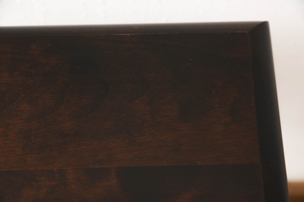 和製ビンテージ　北海道民芸家具　希少デザイン!!　シックな雰囲気が素敵なサイドテーブル(花台、ナイトテーブル、カフェテーブル、コーヒーテーブル、ヴィンテージ)(R-064480)