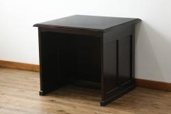 ペイント家具　シャビーなペイントカラーが魅力の小振りなコンソールテーブル(サイドテーブル、飾り台)