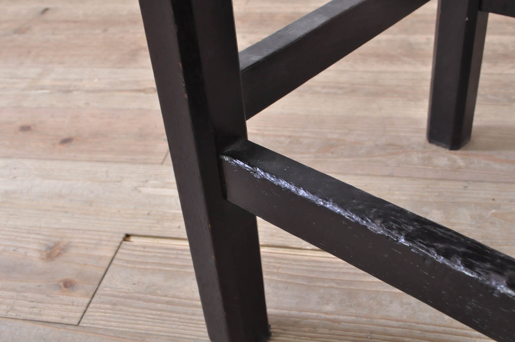 和製ビンテージ　松本民芸家具　アジアンテイストの空間づくりにおすすめのラッシスツール(椅子、イス、ヴィンテージ)(R-072331)