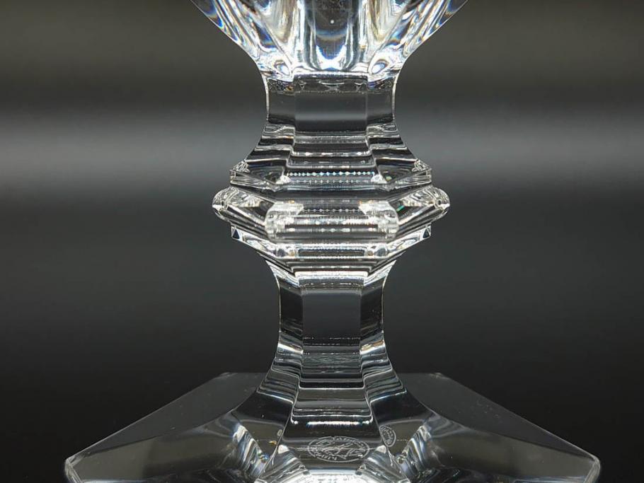 フランス　Baccarat　バカラ　アルクール　優雅なひとときを演出するワイングラス3客セット(フルレッドクリスタルガラス)(R-073818)