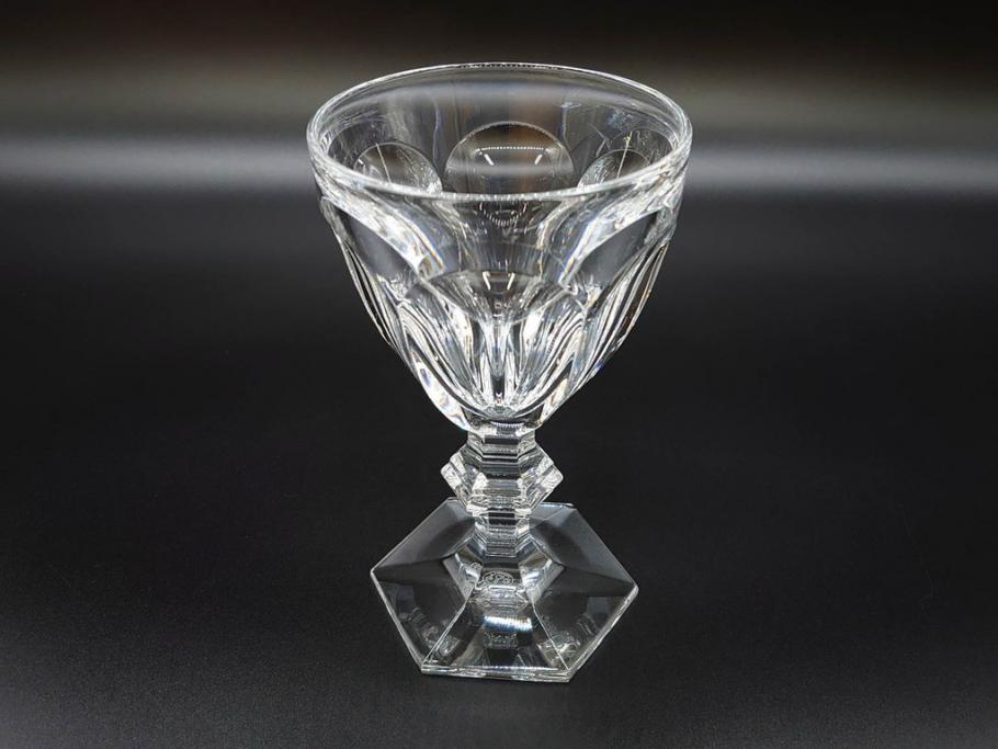 フランス　Baccarat　バカラ　アルクール　優雅なひとときを演出するワイングラス3客セット(フルレッドクリスタルガラス)(R-073818)