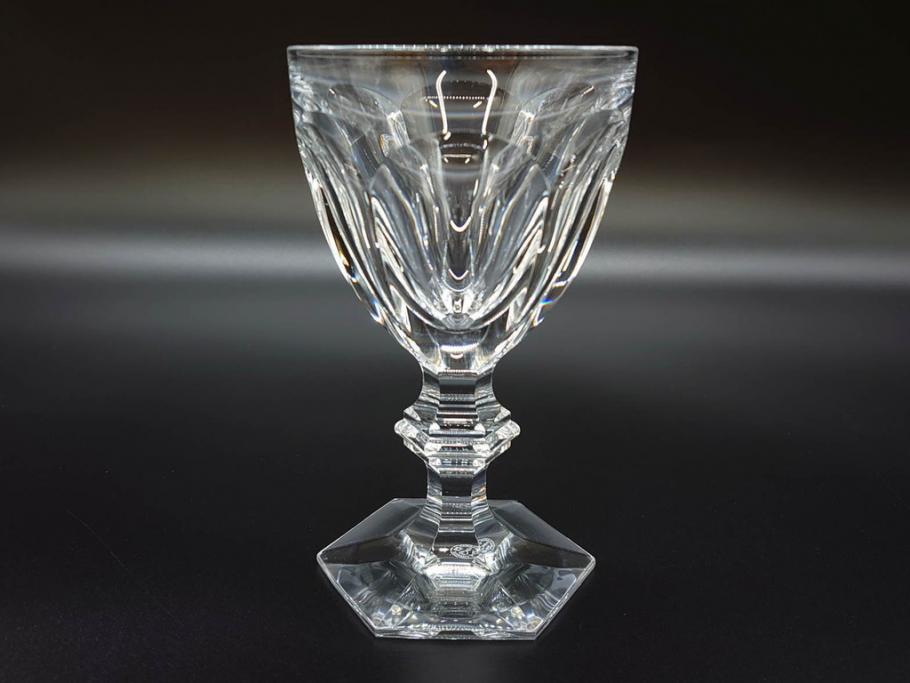 フランス　Baccarat　バカラ　アルクール　優雅なひとときを演出するワイングラス3客セット(フルレッドクリスタルガラス)(R-073819)