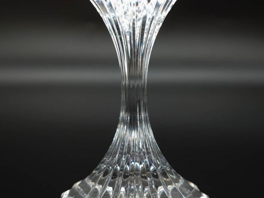 フランス　Baccarat　バカラ　マッセナ　繊細なカットが華やかな空間を演出するワイングラス3客セット(フルレッドクリスタルガラス)(R-073820)