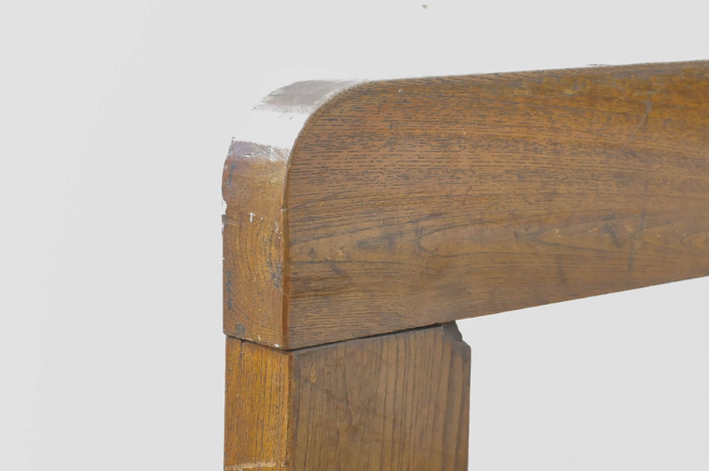 和製アンティーク　栓材　シンプルなデザインが魅力のベンチ(長椅子、長イス、3人掛け、3P、ダイニングソファベンチ、板座チェア)(R-065785)