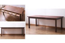 ビンテージ家具　オールドマルニ　maruni(マルニ木工)　棚付き　アンティーク家具とも馴染む木製のサイドテーブル(コーヒーテーブル)(R-043715)