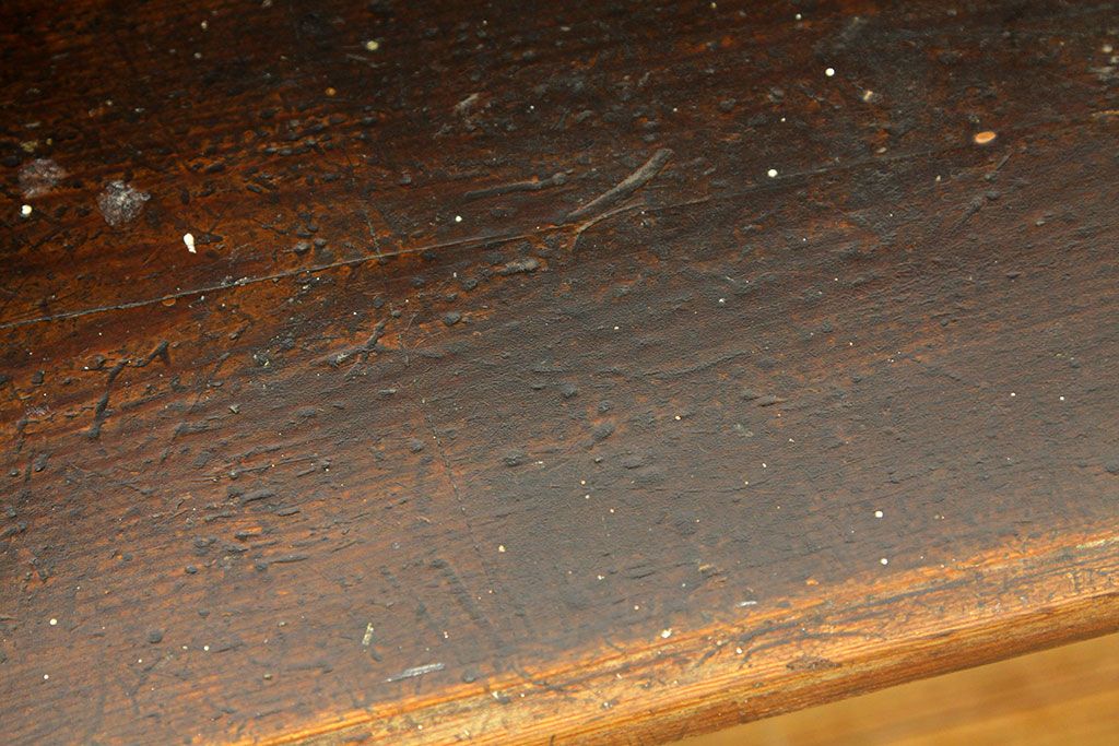 アンティーク家具　イギリスアンティーク　パイン材チャーチベンチ教会長椅子