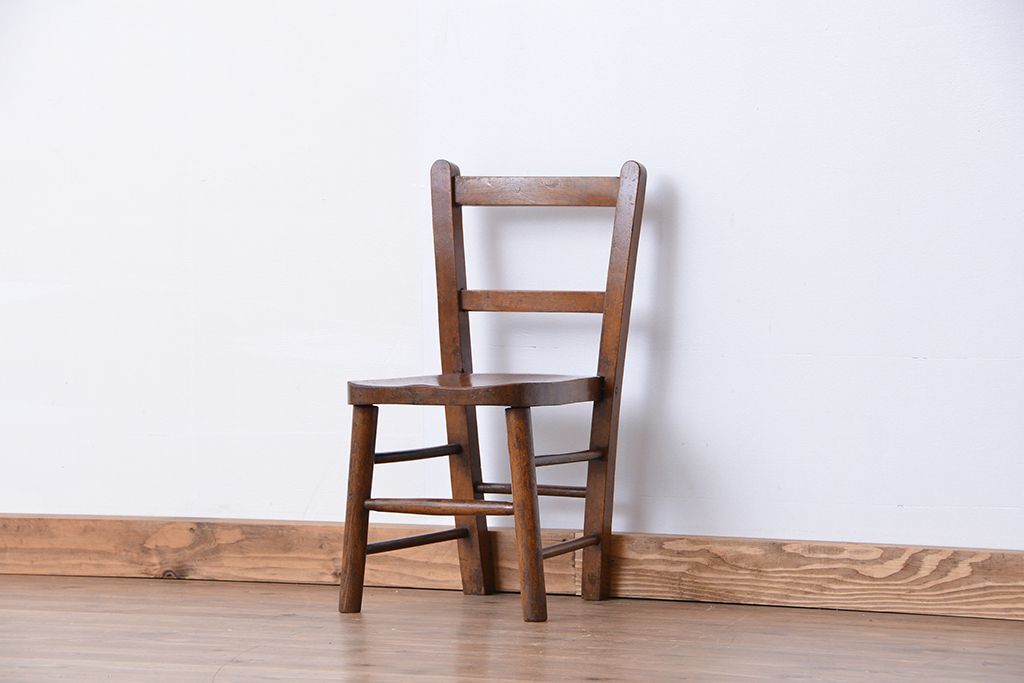 アンティーク　椅子　チェア　子供　チャイルド　アメリカ　ビンテージ　木製