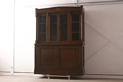 中古　カリモク　domani(ドマーニ)　Morganton(モーガントン)　すっきりとモダンなデザインの収納棚(サイドボード、戸棚)(R-059444)