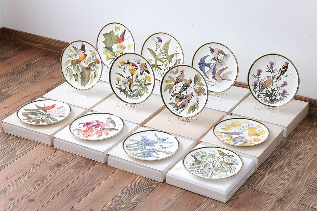 フランクリン ポーセリン　世界の名窯コレクション　ミニチュア　飾り皿　18枚