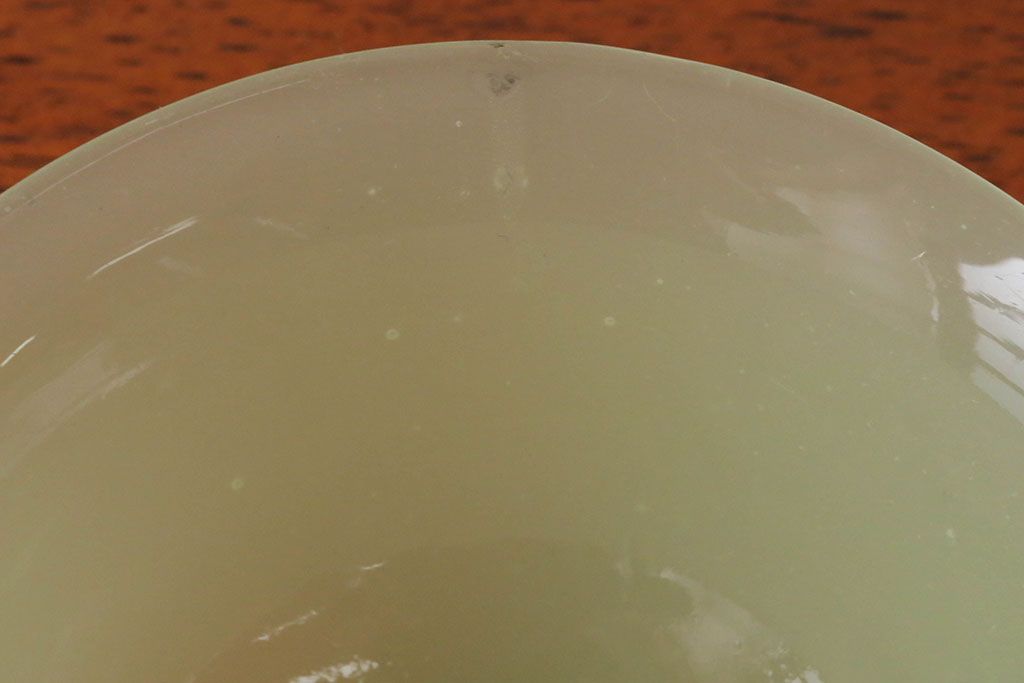 アンティーク雑貨　アンティーク　大正〜昭和初期・ウランガラス小鉢5個セット(氷コップ)(2)