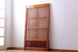 和製アンティーク　古い檜材のガラス蔵戸(玄関戸)