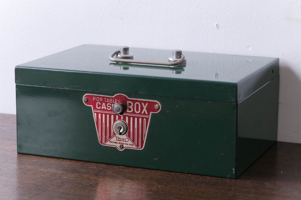 昭和レトロ　貯金箱　金庫　キャッシュボックス　古道具　ビンテージ　アンティーク