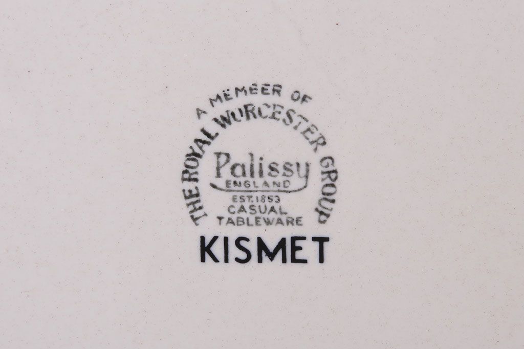 イギリスビンテージ　Palissy(パリシー)　kismet(キスメット)シリーズ　ディナープレート3枚セット(洋食器)