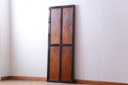 和製アンティーク　鏡板欅材!古い木のドア(扉)