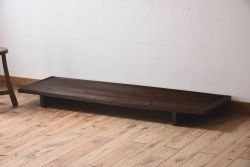 アンティーク雑貨　和製アンティーク　樅の木一枚板　和の趣溢れる裁ち板(文机、ローテーブル)