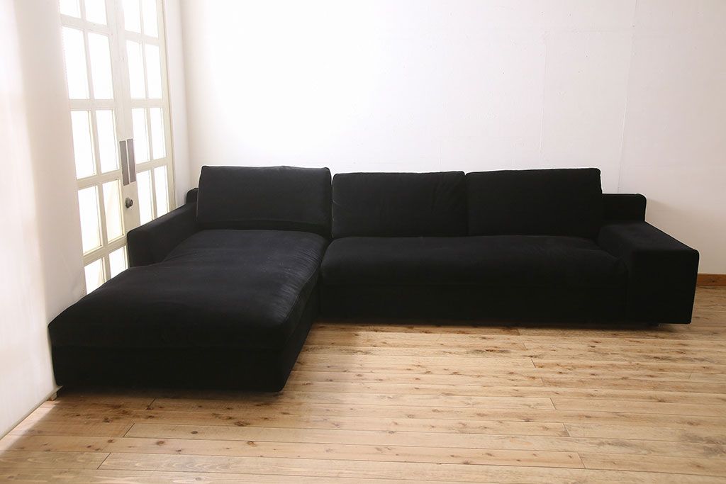 中古 Cassina(カッシーナ)製 MISTER(ミスター) システムソファ(クッションソファ、ロング ソファ、カウチソファ、L字型ソファ