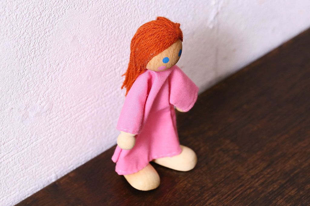 アンティーク雑貨　北欧ビンテージ　可愛らしい木製人形(ディスプレイ雑貨)(1)