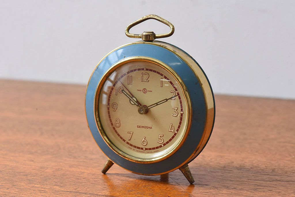 昭和レトロ セイコー SEIKO 置時計 クロック 木製 アンティーク