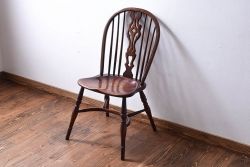 ヴィンテージ家具　フランスビンテージ　上品な佇まいのスティックバックチェア(椅子、ダイニングチェア)(2)