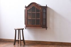 ヴィンテージ家具　フランスビンテージ　オーク材製おしゃれなウォールシェルフ(壁掛け収納、ラック)