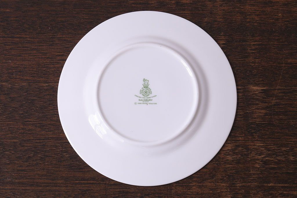 アンティーク雑貨　ROYAL DOULTON(ロイヤルドルトン) SALISBURY(ソールズベリー)　プレート(平皿、洋食器)2枚セット