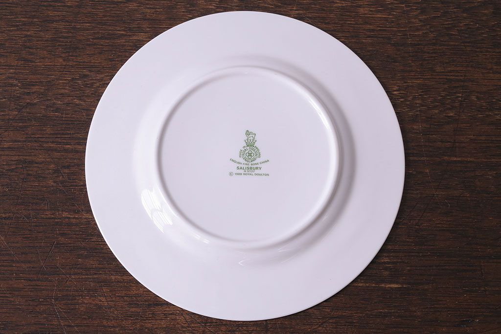 アンティーク雑貨　ROYAL DOULTON(ロイヤルドルトン) SALISBURY(ソールズベリー)　プレート(平皿、洋食器)3枚セット