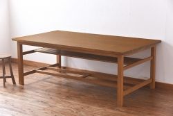 アンティーク家具　特大　古い学校の作業テーブル(作業台、ダイニングテーブル)