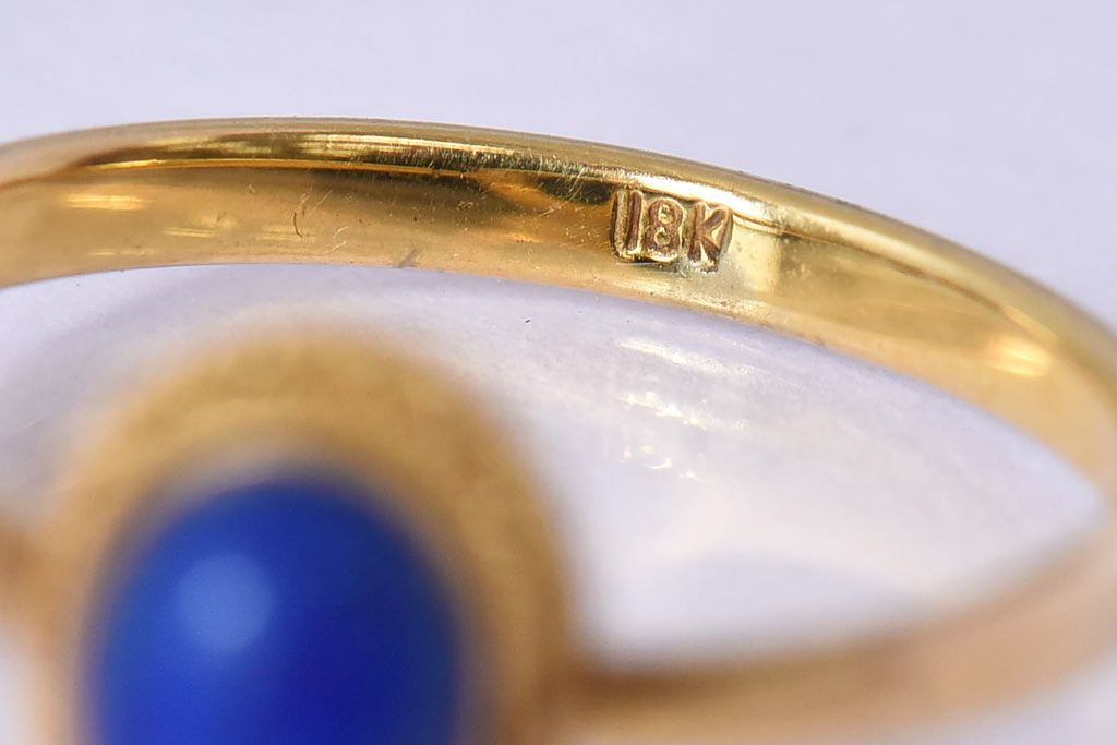 アンティーク雑貨　18K　ゴージャスな雰囲気漂うビンテージリング(指輪)