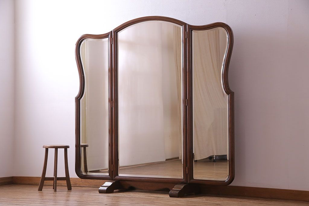 鏡のタイプ一面鏡大型姿見アンテーク - ドレッサー・鏡台
